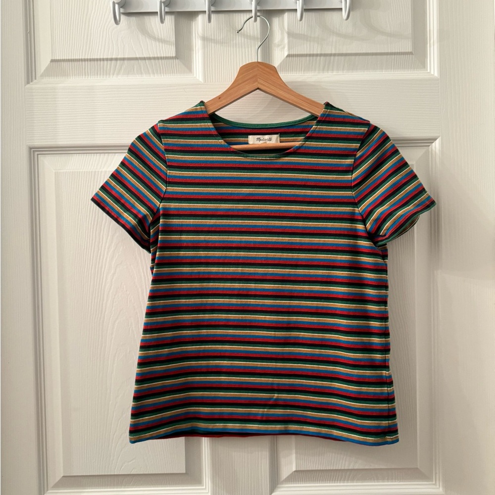 Madewell Multicolor Striped Short Sleeve Tee
